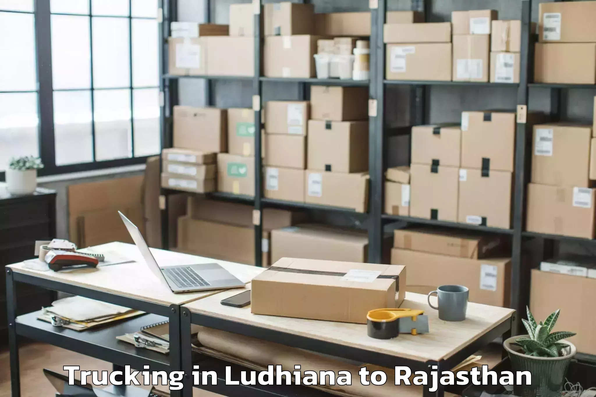 Easy Ludhiana to Bandikui Trucking Booking